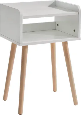 Productafbeelding van Nachttafel zonder lade - massief hout - Scandinavisch design - ruimtebesparend
