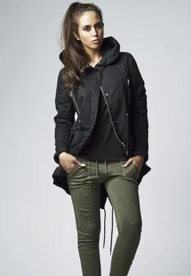 Zdjęcie produktu dla Urban Classics Parka damska z bawełnianą podszewką Sherpa czarna - L