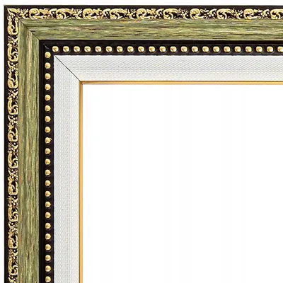 Produktbild von Ipicasso Bilderrahmen 40x50 cm Gold mit Passepartout