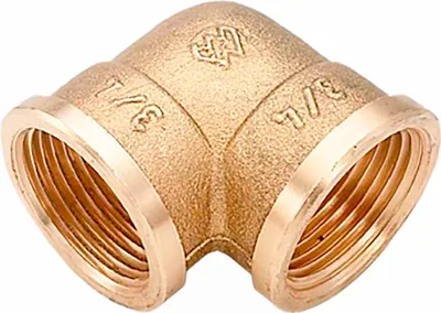 Produktbild von Messing Winkelstück 90 Grad 3/4 Zoll Innengewinde Fitting