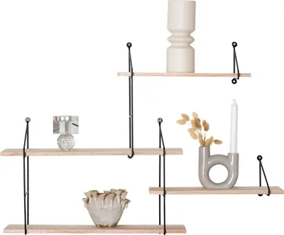 Image de Étagère Rootz Harlem - Étagère industrielle - Bibliothèque scandinave - Rangement élégant - 99 cm x 17,5 cm x 62 cm