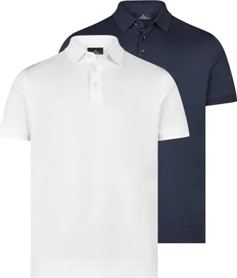 Produktbild von RAGMAN 2er Pack Basic Poloshirt Hochwertiges Material für n Komfort, Eleganter Kent-Kragen für stilvolle Effekte, Vielseitig kombinierbar für jeden Anlass
