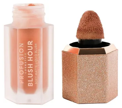 Imagen del producto de Profusion Blush Hour, tono Soft Matte Liquid Blush, crema líquida para mejillas, color Bellini, 6 ml