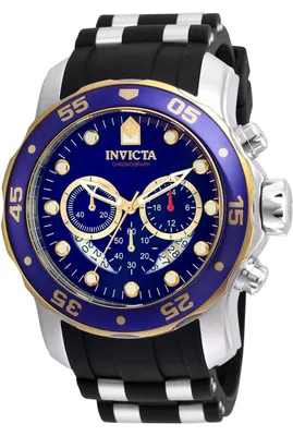 Obrázek produktu pro Invicta Pro Diver - SCUBA 22971 Pánské hodinky - Quartzový strojek - Nerezová ocel s modrým ciferníkem - 48 mm