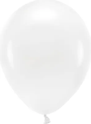 Zdjęcie produktu dla Balony Eco 30cm, pastelowe, białe (1 opakowanie / 10 sztuk)