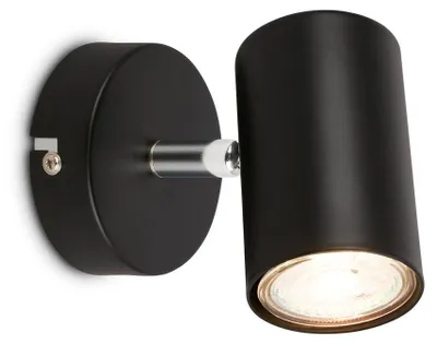 Produktbild von Wandlampe Wandleuchte innen Spotleuchte Leselampe Flur Schwenkbar GU10 Schwarz