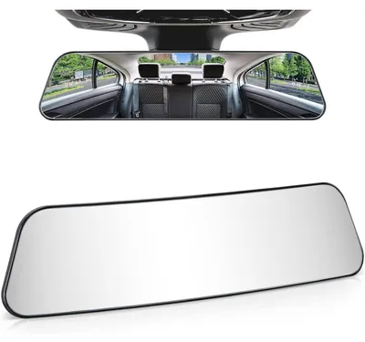 Produktbild von Auto Rückspiegel Panorama Innenspiegel zum Aufstecken Weitwinkel 300 x 75 mm Transparent