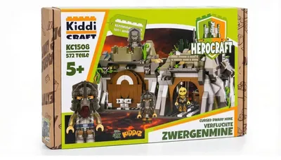 Image de Kit de construction « Mine des nains » avec squelette et figurines