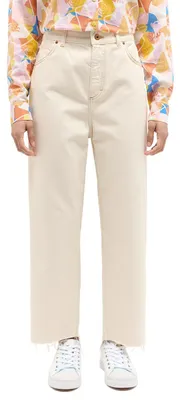 Productafbeelding van MUSTANG Style AVA, losvallende cropped broek, offwhite, model 2014-106