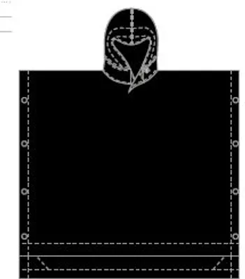 Produktbild von Campagnolo MAN RAIN PONCHO NERO L