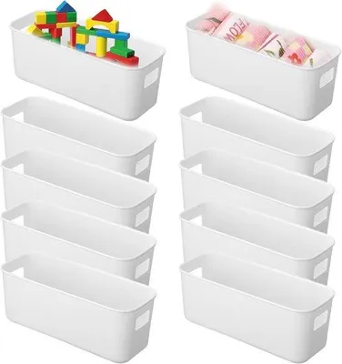 Productafbeelding van Kleine Opbergdozen 10 stuks - Kunststof Organizers voor Keuken en Badkamer