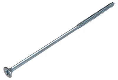 Produktbild von Spanplattenschrauben Senkkopfschraube Pozi N°3 6X160 Teilgewinde Verzinkt