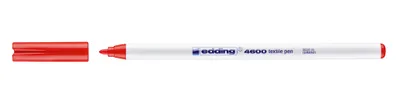 Productafbeelding van Edding 4600-002 4600 Textilmarker- Rundspitze, 1 mm, rot