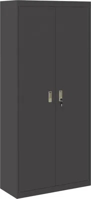 Zdjęcie produktu dla Szafka do przechowywania vidaXL, czarna, 90 x 40 x 200 cm, stal