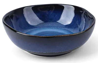 Salatschüssel 1400 ml, Keramik, Blau, 22,8 cm, spülmaschinengeeignet