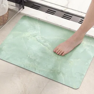 Productafbeelding van Famanu Antislip Badmat - Lichtgroen, 43 x 80 cm