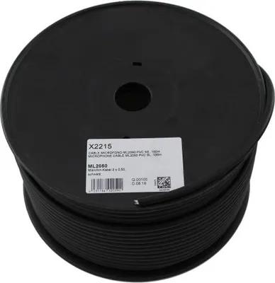 Image de TELEVES Câble micro 2 x 0.50 noir 100m ML2050