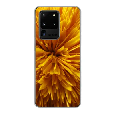 Produktbild von MuchoWow® Handyhülle Schutzhülle Hülle für Samsung Galaxy S20 Ultra Löwenzahn - Gelb - Abstrakt Silikon Softcase Handy Hülle - Karteninhaber
