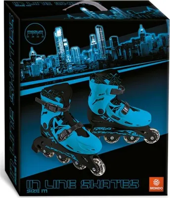 Produktbild von Verstellbare Inline-Skates mit PVC-Rädern für Kinder - Boy In Line Skates - Größe M/Größe 33/36 - 28330