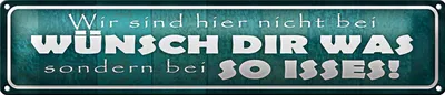 Produktbild von Blechschild Spruch 46x10cm wir nicht bei Wünsch Dir Was Dekoration