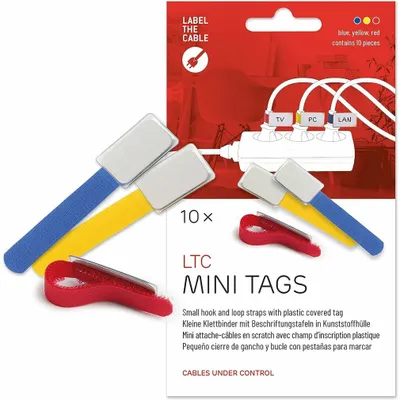 Produktbild von Label-The-Cable Mini 10er Set mix 10 kleine Klettbinder mit