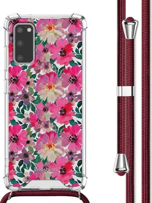 Produktbild von imoshion Design Hülle mit Band Samsung Galaxy S20 - Flower Water