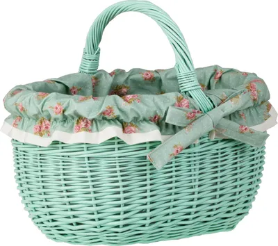 Immagine prodotto di Cesto per la spesa / cesto regalo in vimini, menta