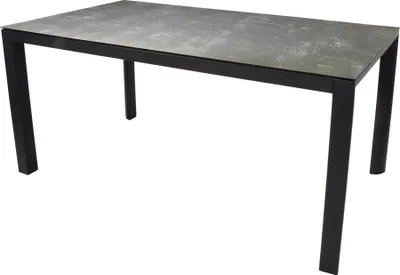 Produktbild von Tisch - 160x90x74 cm - Aluminium - Glasierte Keramik-Tischplatte