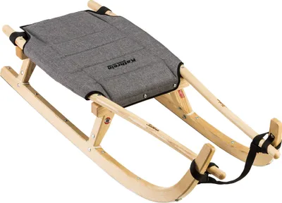 Produktbild von Kathrein Tourenrodel Zweisitzer mit Polstersitz (125 cm), Farbe:retro grau
