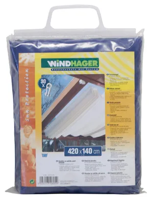 Produktbild von Windhager Sonnensegel Seilspanntechnik Uni-Blau 270x140 cm Sonnenschutz
