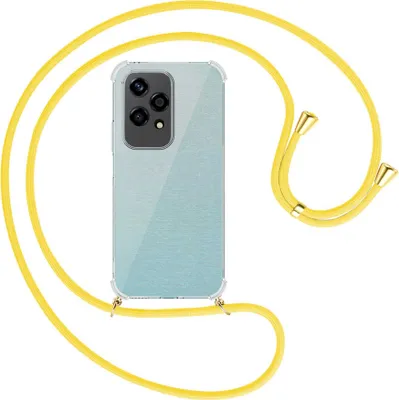 Produktbild von Handykette Backcover-Schutzhülle mit Band (Metall goldfarben) für Honor 200 Lite - gelb