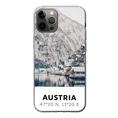 Produktbild von MuchoWow® Handyhülle Schutzhülle Hülle für iPhone 12 Pro Österreich - Wasser - Berge - Alpen Silikon Softcase Handy Hülle - Abdeckung