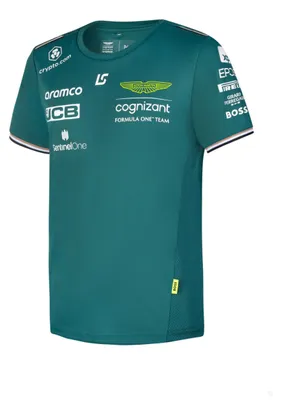 Produktbild von Aston Martin t-shirt, Lance Stroll, kids, green, 2023 140