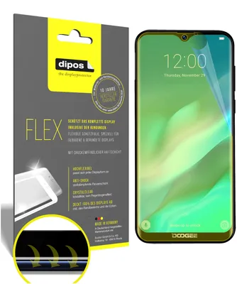 Produktbild von 3x Doogee X90 Schutzfolie Folie, 100% Displayabdeckung, dipos Flex