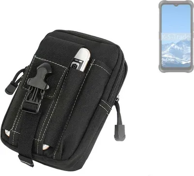 Produktbild von K-S-Trade Gürtel Tasche kompatibel mit AGM Glory Pro Gürteltasche Holster Schutz Hülle Handy Hülle Smartphone outdoor Handy-Hülle schwarz