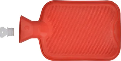Productafbeelding van Warme waterfles - rood - rubber - 2 liter - kan - bedkan