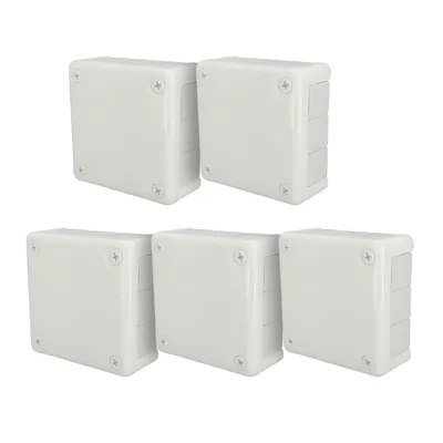 Produktbild von 5x Aufputzdose 118x118x46 IP55 12 Kabeleinführungen Gummimembranen weiß VP-51 EDO777929 EDO Technic