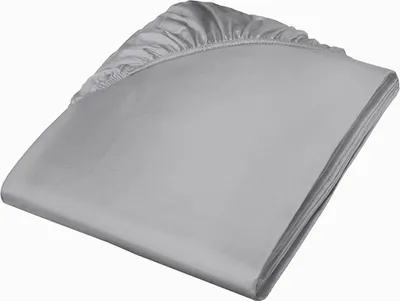 Produktbild von Colours Mako Satin Spannlaken Steingrau 180 x 200 cm