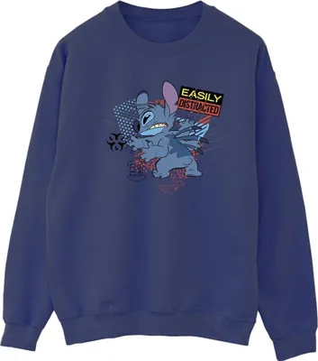 Image de Disney - "Easily Distracted" Sweatshirt für Damen BI22507 (S) (Marineblau)