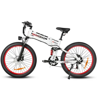 Produktbild von 26 Zoll Elektrofahrrad 15AH E Mountainbike Ebike Herren Damen für Erwachsene Faltbares MTB Aluminium TrekkingBike E-Bike E-Bike Klappräder Weiss
