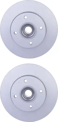 Produktbild von 2 Bremsscheiben voll Ø 55,9 mm 9 mm HELLA passend für u.a. PEUGEOT 308