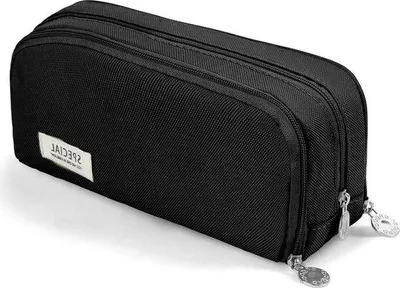 Image de Trousse à maquillage noire de grande capacité pour adolescentes