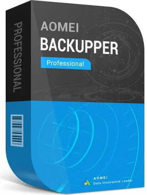 A product box for AOMEI Backupper Professional software.