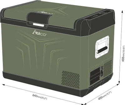 Obrázek produktu pro YOLCO GCX47 Green Portable compressor fridge