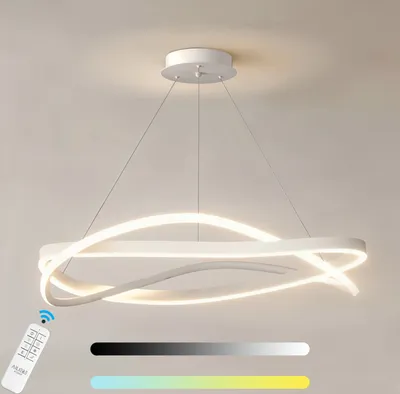 Produktbild von Ailiebe Design® LED Pendelleuchte Dimmbar mit Fernbedienung moderne Esstischlampe Deckenleuchte 40-120cm verstellbar 42w 3800lm mit Memory-Funktion PR