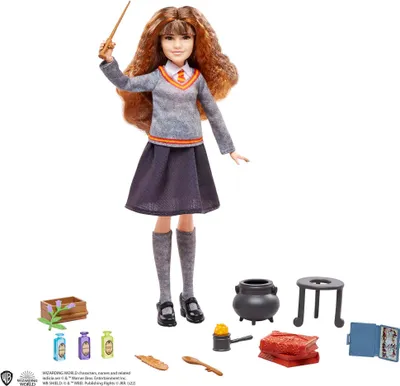 Produktbild von Harry Potter Hermine Granger Puppen Set mit Vielsaft-Trank Zubehör