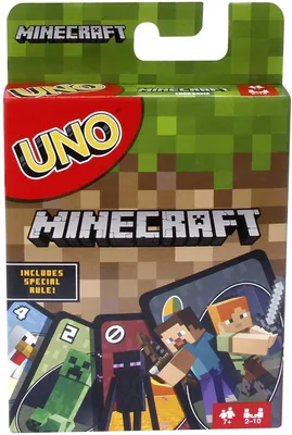 Produktbild von UNO Minecraft Kartenspiel, für Kinder und Familie geeignete Kartenspiele FPD61