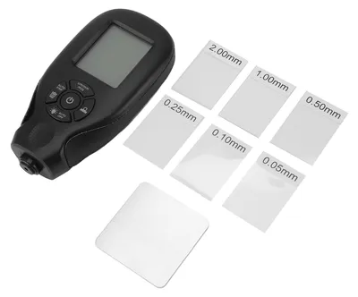 Obrázek produktu pro Digitální měřič tloušťky laku, vysoce přesný měřicí přístroj s podsvíceným displejem pro kupující ojetých vozů, černý