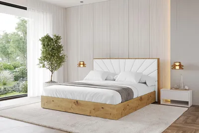 Produktbild von ALTDECOR Polsterbett mit Bettkasten -  ENZO6 - 120x200 Weiß Kunstleder- Bett mit Matratze H3/H4, Kopfteil, Boxbett, Doppelbett mit Stauraum