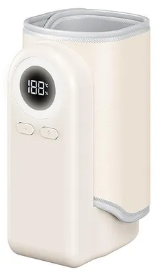 Image de Chauffe-biberon portable 4 en 1 Zimilo, sans fil, 10 000 mAh, 37 à 55 °C, port Type C, pour biberons de Ø 50 à 80 mm, lait et eau, blanc